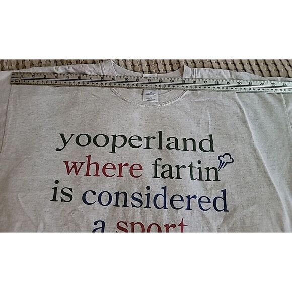 Xxl T-Shirt Says Yooperland Where Fartin Is Considered A Sport - Picture 10 of 11